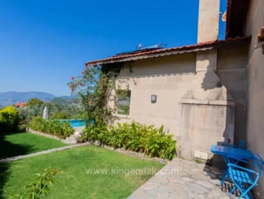 Villa For Sale In Dalyan Gökbel With View Of Iztuzu Beach