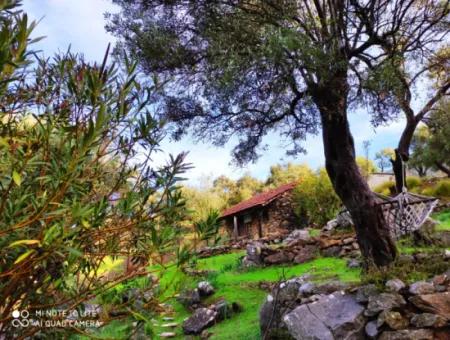 Dalyan Gökbel De Full İztuzu Plajı Ve Deniz Manzaralı Satılık Villa
