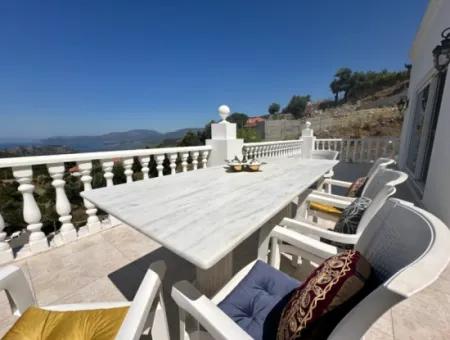 Dalyan Gökbel De Full İztuzu Plajı Ve Deniz Manzaralı Satılık Villa